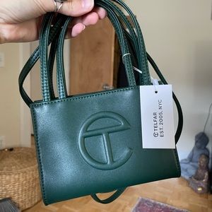 Brand new NEVER USED small Dark olive Telfar bag